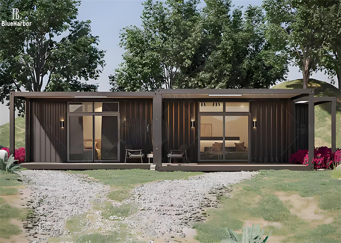 Casas modulares personalizadas ecológicas com 1 quarto, 2 quartos ou mais
