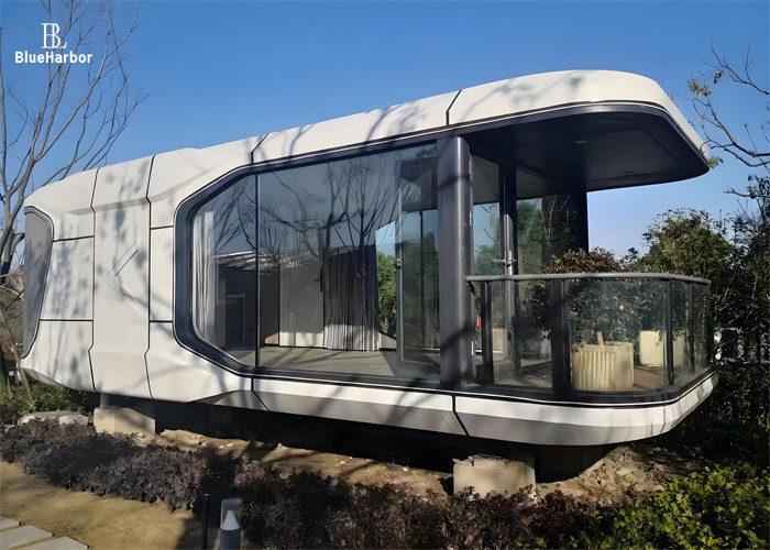 Mobiliário inteligente Casa cápsula espacial para 1-4 pessoas com pleno sentido da tecnologia