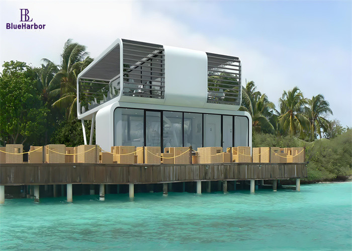 Casa moderna de cabine de cápsula para apartamentos criativos como retiro ou escritório criativo