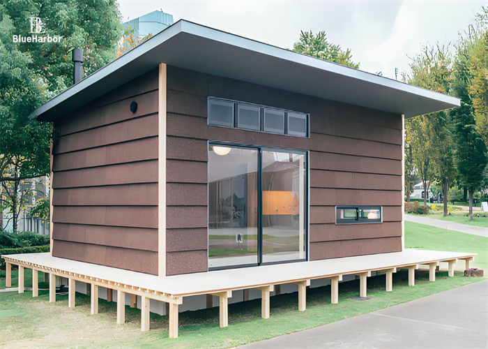 Casa Prefabricada em aço para durabilidade em mudanças climáticas e terreno irregular