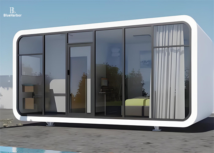 Casa de cabine de maçã leve, casa cápsula de armazenamento para viver e trabalhar